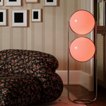 Load image into Gallery viewer, Gemini Dual Sphere Floor Lamp CHAL
