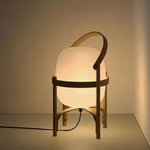 Load image into Gallery viewer, Portable Lantern Glass Table Lamp