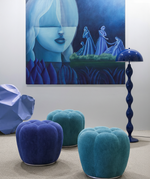 Load image into Gallery viewer, Blue Curly Floor Lamp