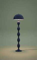 Load image into Gallery viewer, Blue Curly Floor Lamp