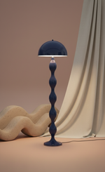 Load image into Gallery viewer, Blue Curly Floor Lamp