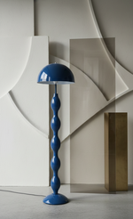 Load image into Gallery viewer, Blue Curly Floor Lamp