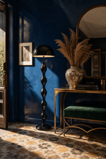 Load image into Gallery viewer, Black Curly Floor Lamp