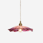 Load image into Gallery viewer, pink Flower Glass Pendant Lamp