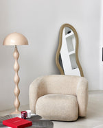 Load image into Gallery viewer, Off-white Curly Floor Lamp