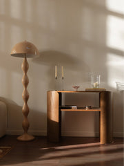 Off-white Curly Floor Lamp