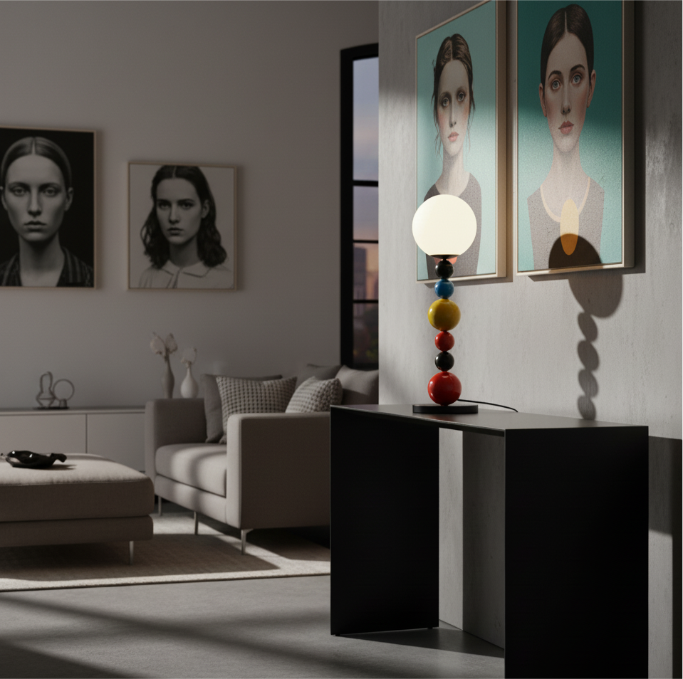 Colorful Ball Table Lamp CHAL Décoration