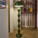 Load image into Gallery viewer, Green Curly Floor Lamp