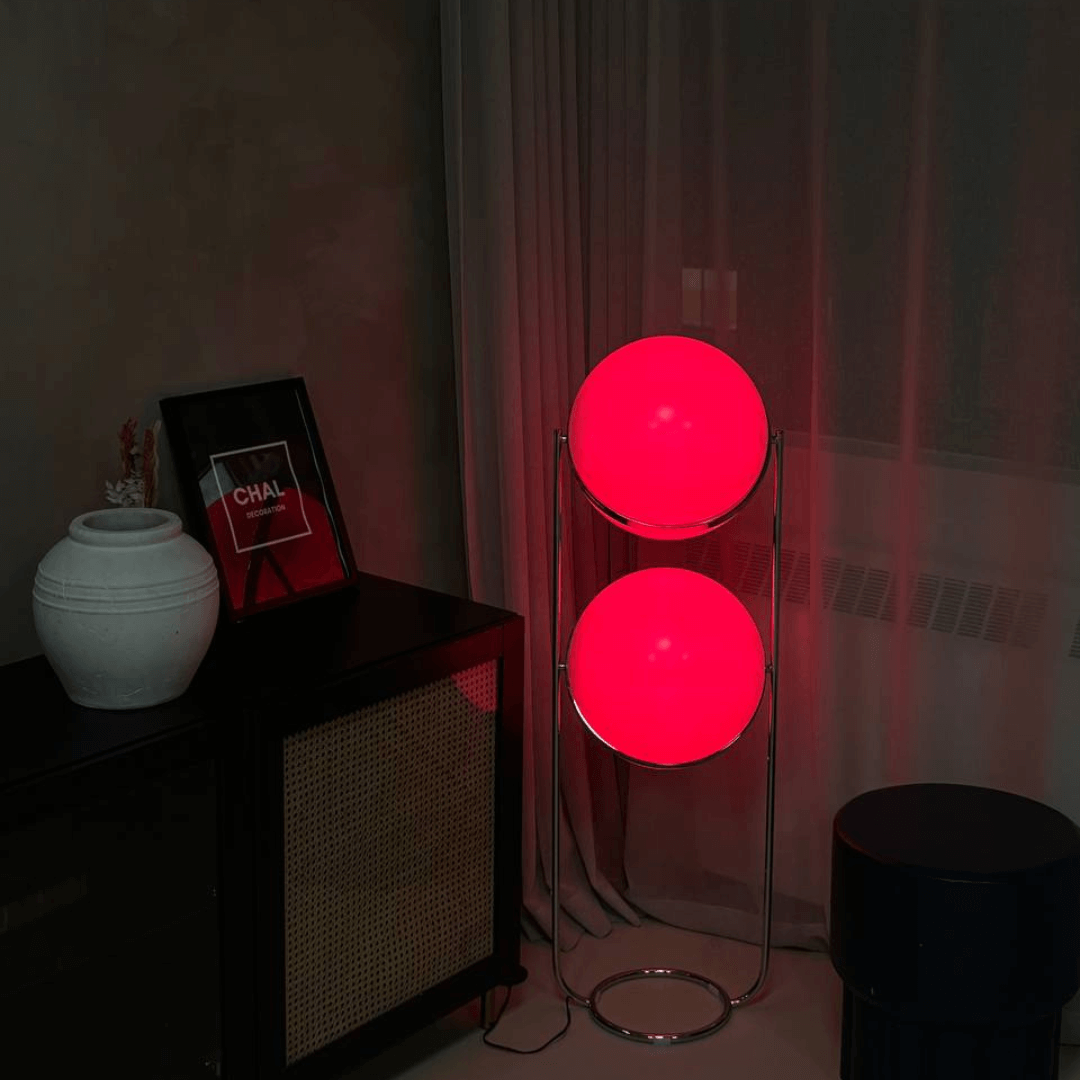 Gemini Dual Sphere Floor Lamp - CHAL