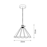 Load image into Gallery viewer, Butterfly Pendant Lamp dimensions
