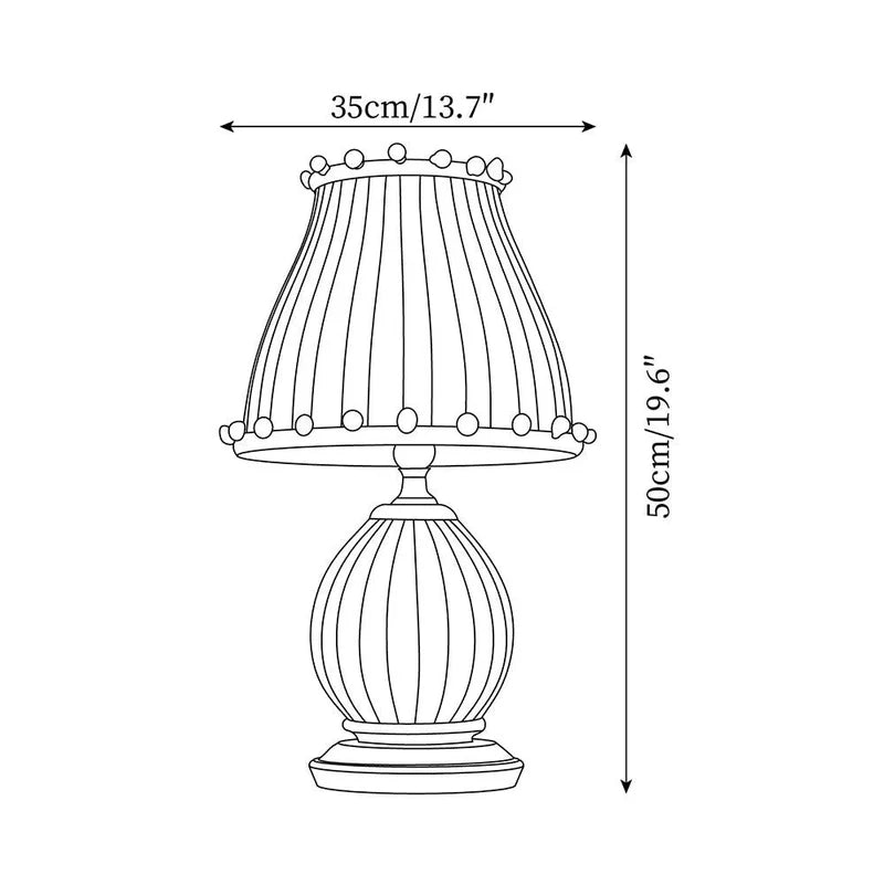 CIRCUS TENT TABLE LAMP dimension