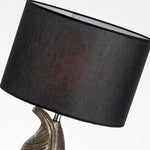 Load image into Gallery viewer, Cayo Table Lamp – Gold Feather &amp; Black Marble, Luxurious Elegance | Chal Decoration

This highlights the lamp’s intricate details, premium materials, and warm, sophisticated ambiance, making it ideal for luxury settings.
