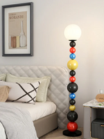 Load image into Gallery viewer, This highlights the lamp’s vibrant colors, playful aesthetic, and modern elegance, emphasizing its ability to transform any space with energy and style.
