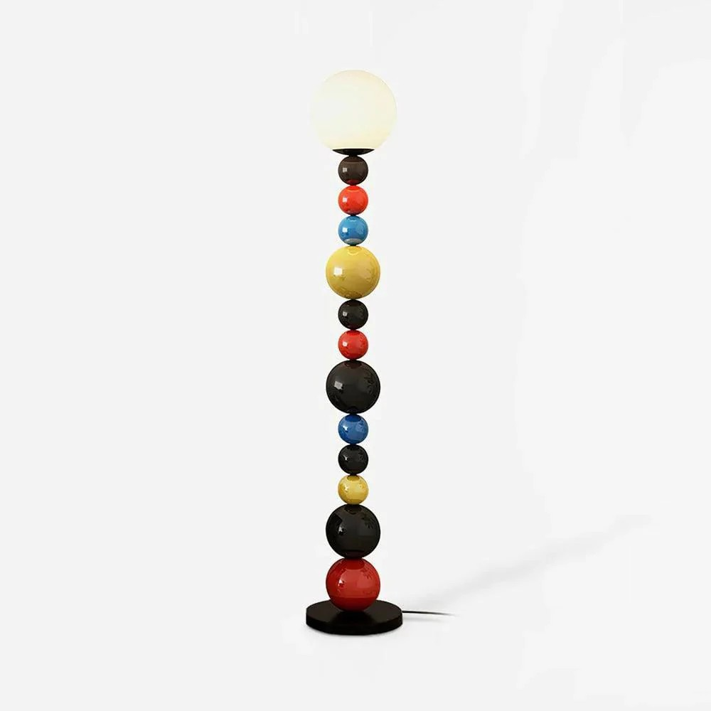 This highlights the lamp’s vibrant colors, playful aesthetic, and modern elegance, emphasizing its ability to transform any space with energy and style.