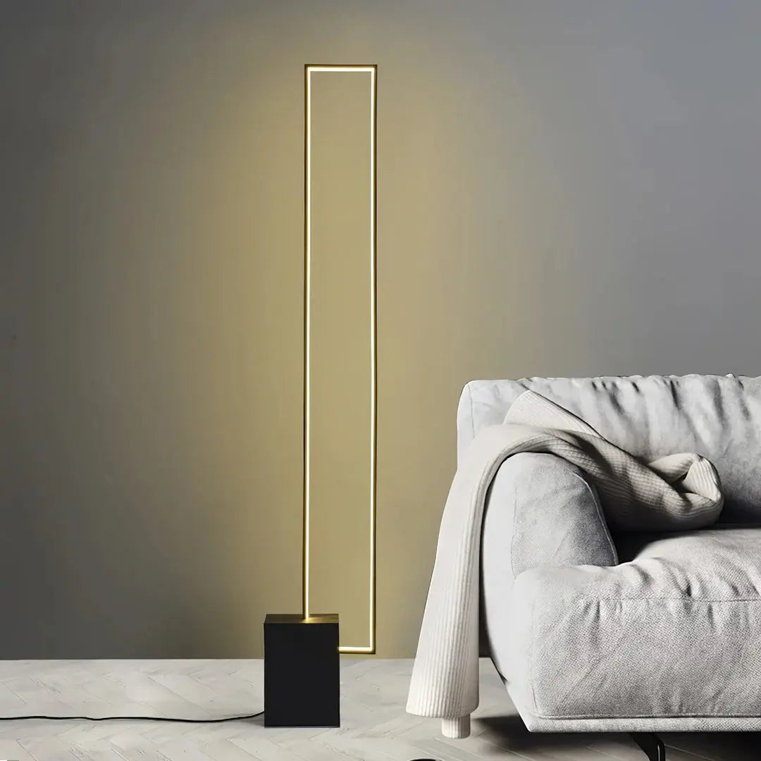 This highlights the lamp’s clean, modern aesthetic and versatile functionality, emphasizing its minimalist appeal.