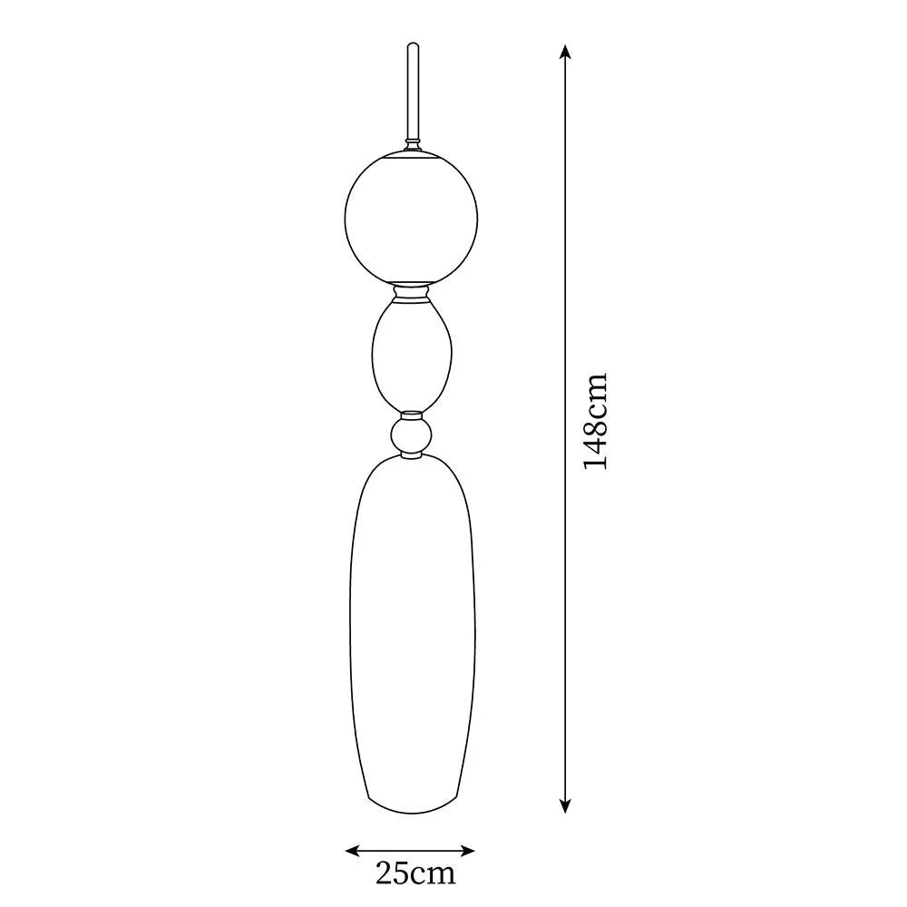 Floor Lamp Layali dimensions