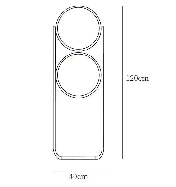 Gemini Dual Sphere Floor Lamp - CHAL