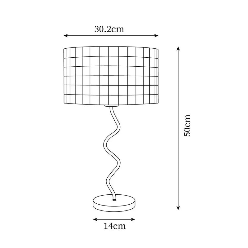 Green Dama Lamp dimensions