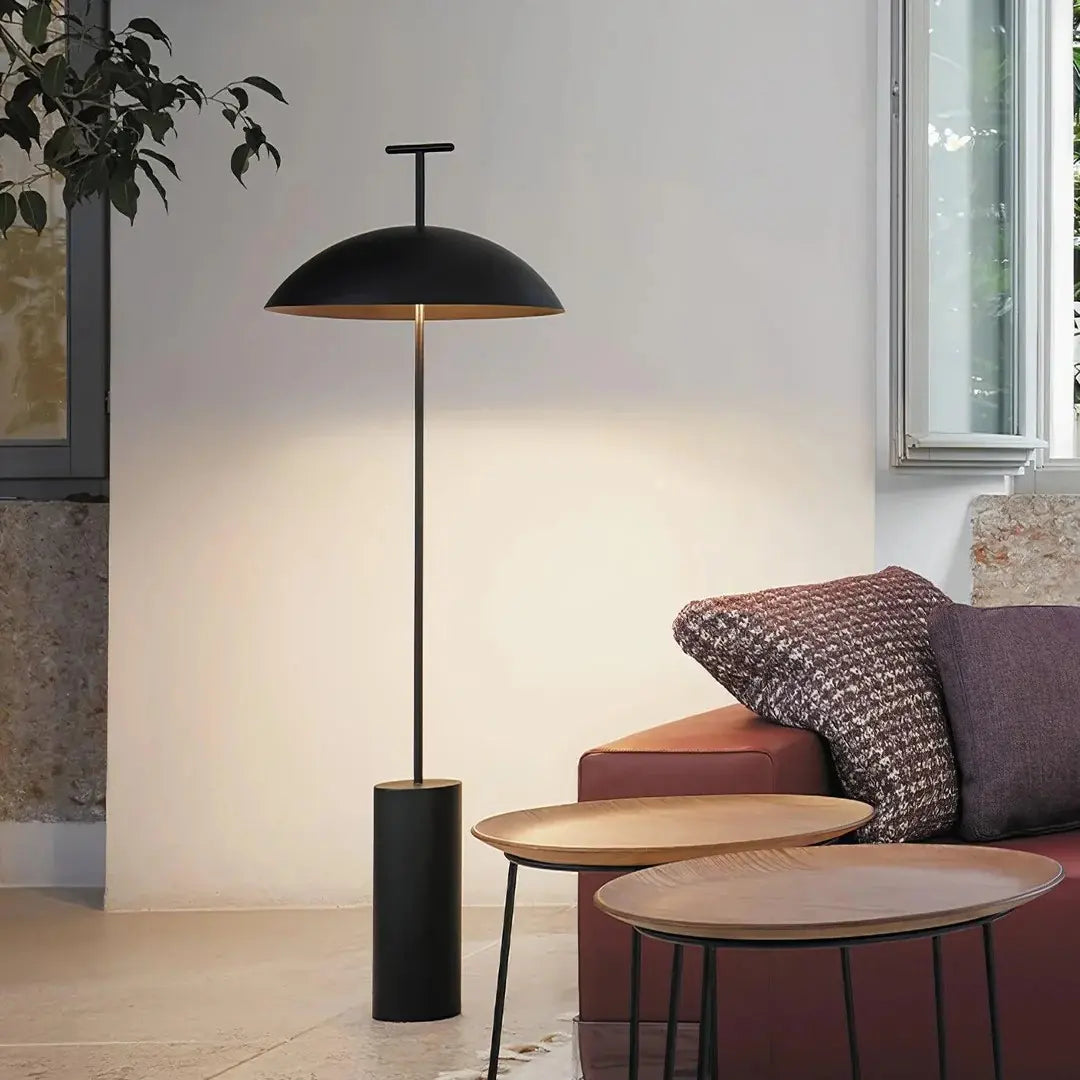 This highlights the lamp’s sleek design, soft lighting, and contemporary color options, emphasizing its ability to create a cozy and stylish atmosphere.