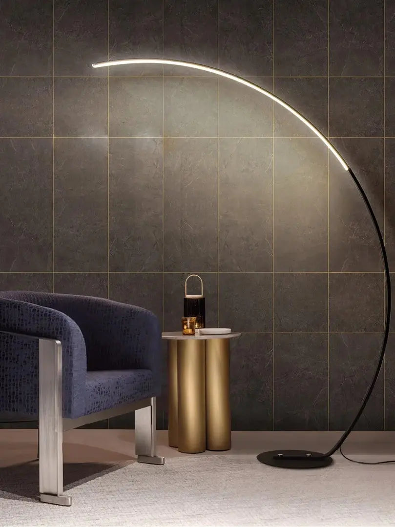 This highlights the lamp’s soft, ambient lighting inspired by the moon, along with its sleek and modern aesthetic.