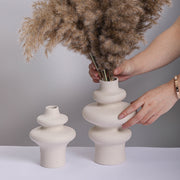 Nordic Beige Ceramic Dried Flower Vase - CHAL