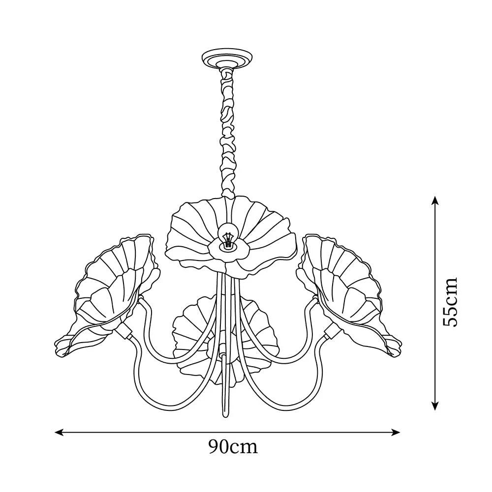 Oleander Pendant Lamp dimensions