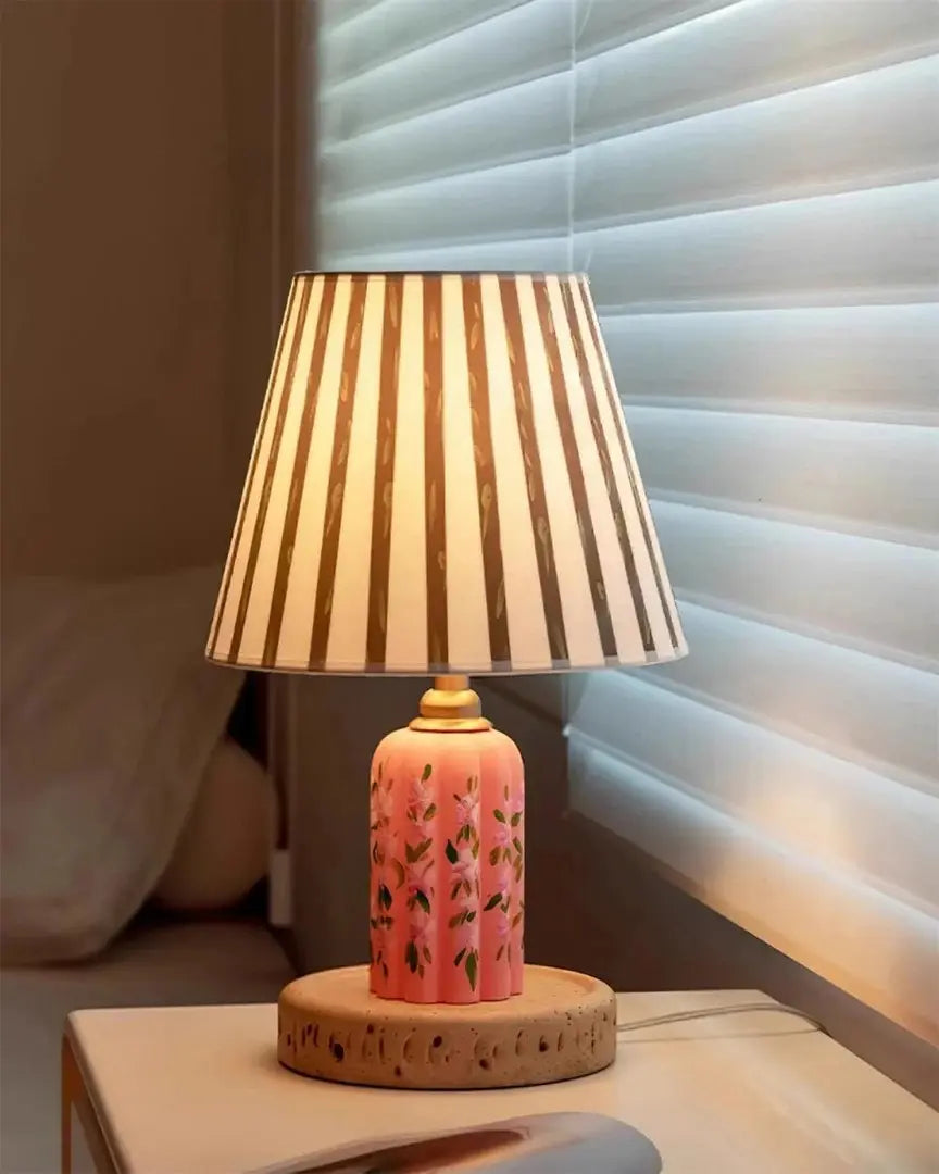 Ollie Flowers Table Lamp – Hand-Painted Floral Design, Textured Base | Chal Decoration

This highlights the lamp’s artistic floral design, stable base, and decorative appeal, emphasizing its vibrant and elegant contribution to any space.