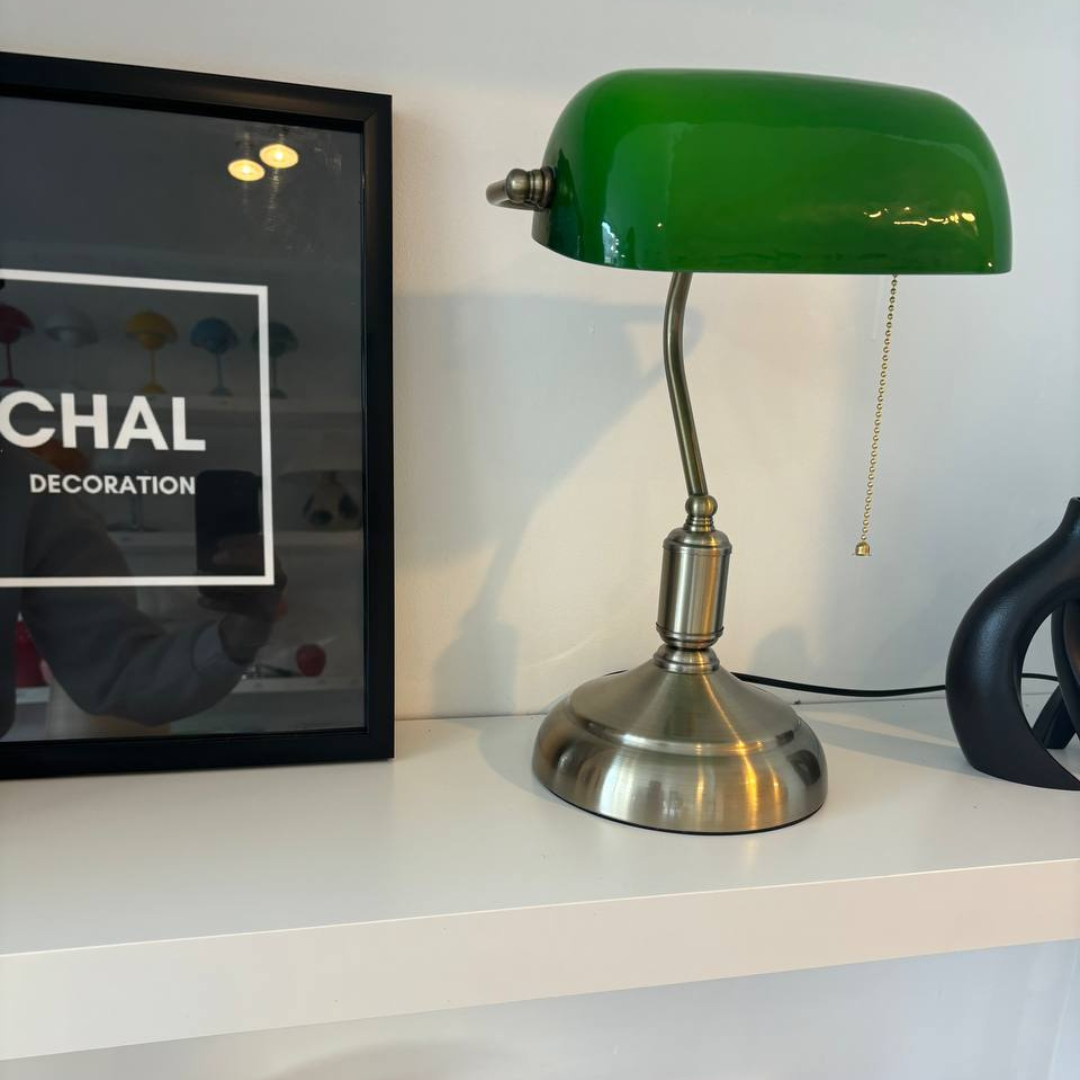 Cordless Retro Bankers Lamp CHAL
