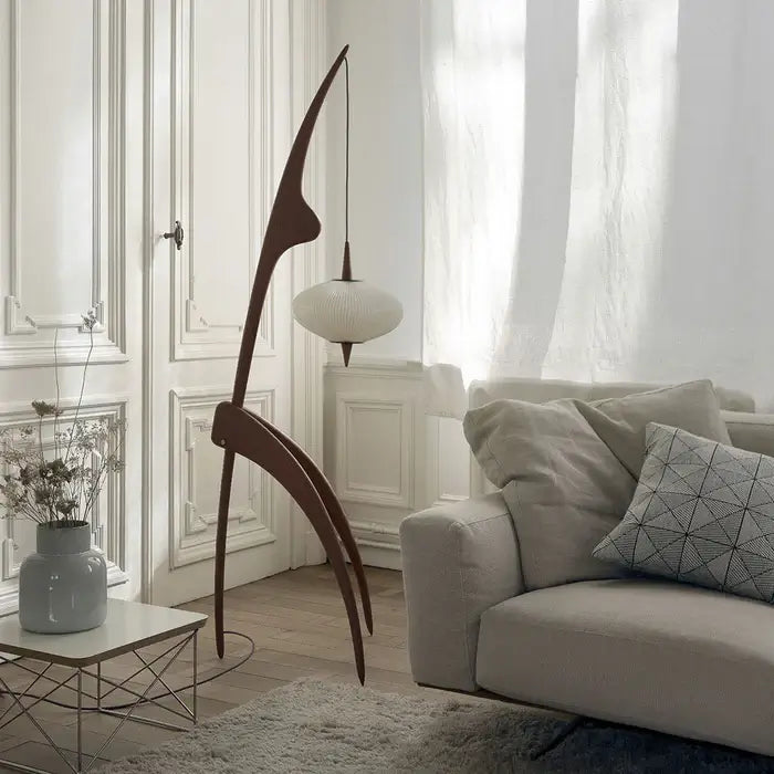 Wooden Floor Lamp Mantis