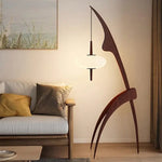 Load image into Gallery viewer, Wooden Floor Lamp Mantis
