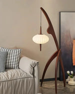 Load image into Gallery viewer, Wooden Floor Lamp Mantis

