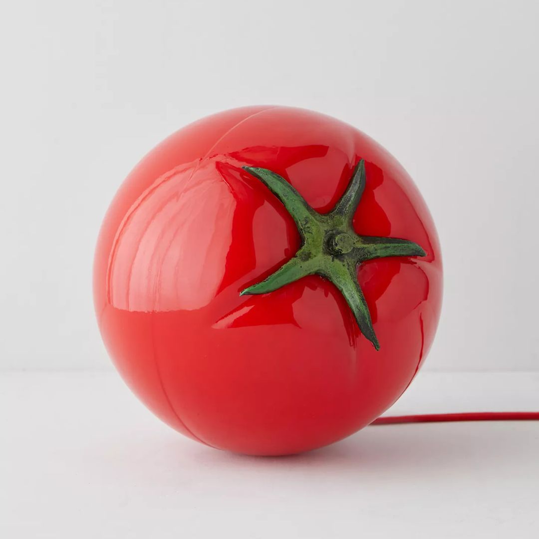 Red Tomato Table Lamp | Playful Designer Table Lamp Canada | CHAL