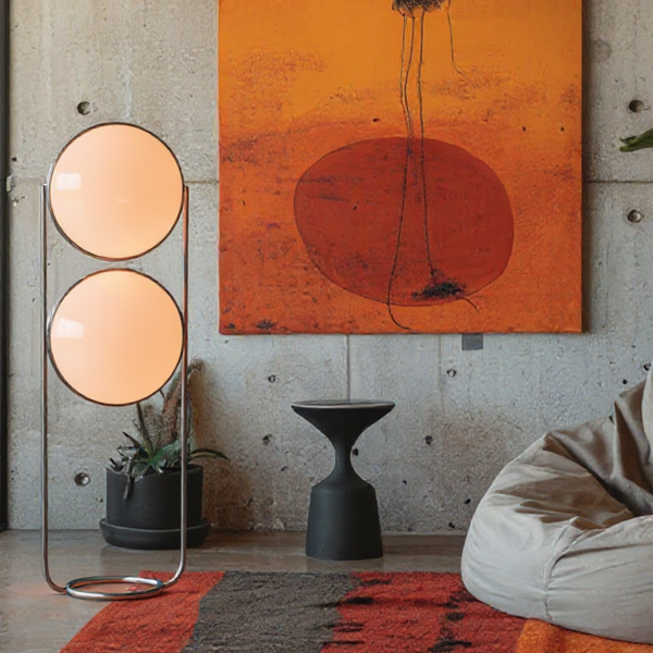 Gemini Dual Sphere Floor Lamp CHAL