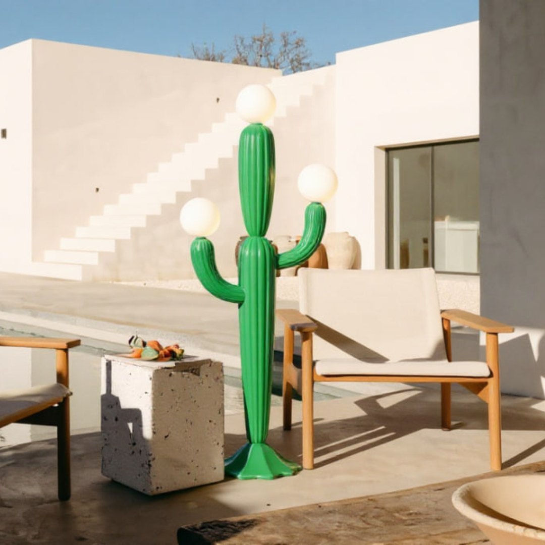 Mila Cactus Floor Lamp | Green Designer Floor Lamp Canada | CHAL