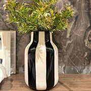 Black And White Striped Vase