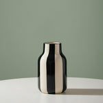 Load image into Gallery viewer, Black and White Striped Vase
