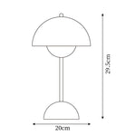 Load image into Gallery viewer, Rechargeable LED small desk lamp Dimensions
