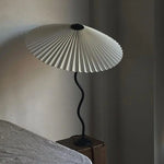 Load image into Gallery viewer, Squiggle Table Lamp – Origami-Folded Shade, Modern &amp; Sophisticated Design | Chal Decoration

This highlights the lamp’s unique folded design, wavy base, and its blend of contemporary elegance with strong personality.
