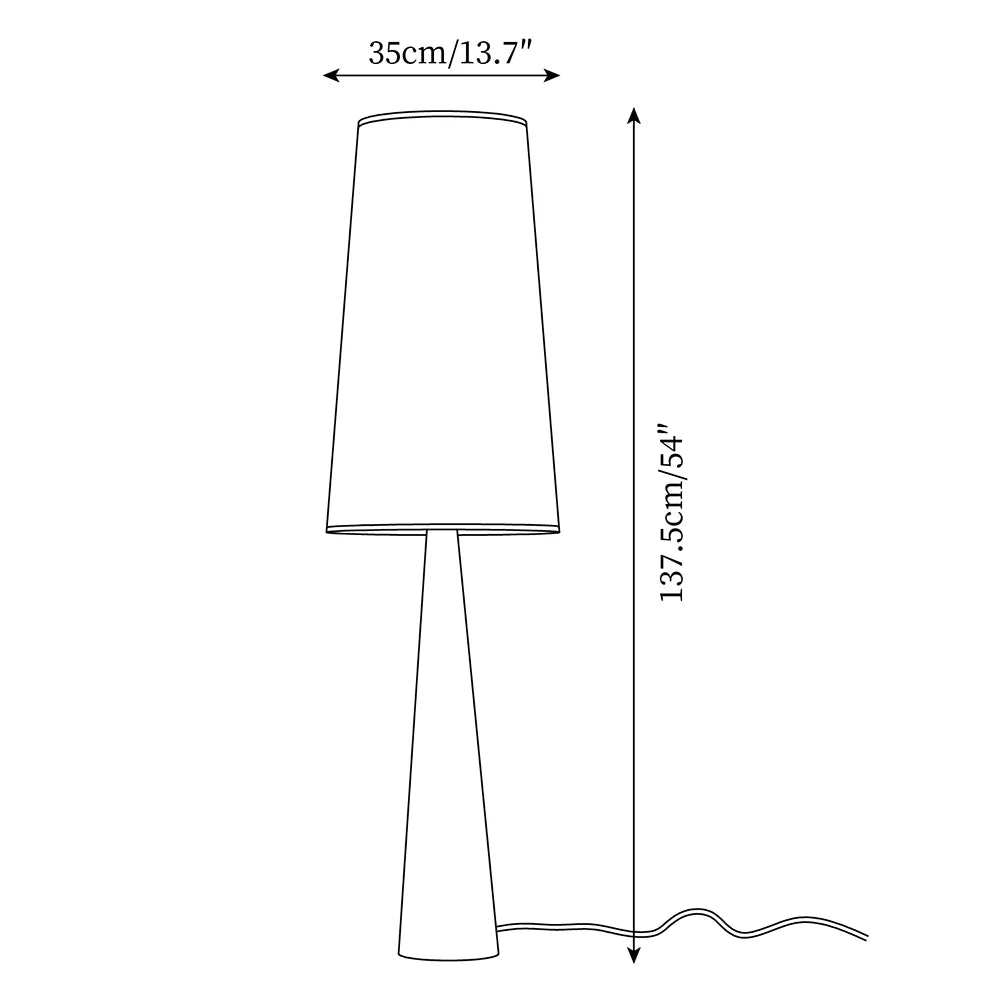 Svelte Floor Lamp dimensions