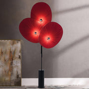 TRIPLE FLORAL FLOOR LAMP