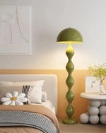 Load image into Gallery viewer, This highlights the lamp&#39;s flowing design and vibrant colors, while emphasizing its ability to create a serene and sophisticated atmosphere.
