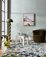 Load image into Gallery viewer, This highlights the lamp&#39;s flowing design and vibrant colors, while emphasizing its ability to create a serene and sophisticated atmosphere.
