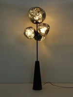 Load image into Gallery viewer, This highlights the lamp’s unique blown glass construction and its modern, optical effect, emphasizing its artistic and sophisticated appeal.
