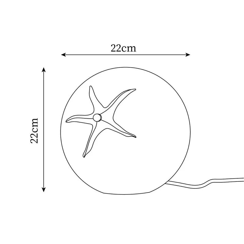 Tomato table lamp dimensions