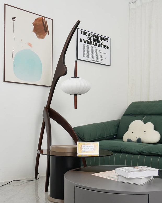 WOODEN FLOOR LAMP MANTIS