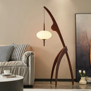 WOODEN FLOOR LAMP MANTIS