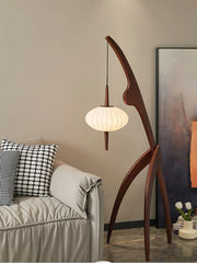 WOODEN FLOOR LAMP MANTIS