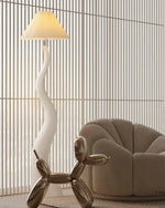 Load image into Gallery viewer, This emphasizes both the key material (solid wood) and the unique style/feature (handcrafted design) while maintaining a focus on the aesthetic and use of the lamp in home decoration.
