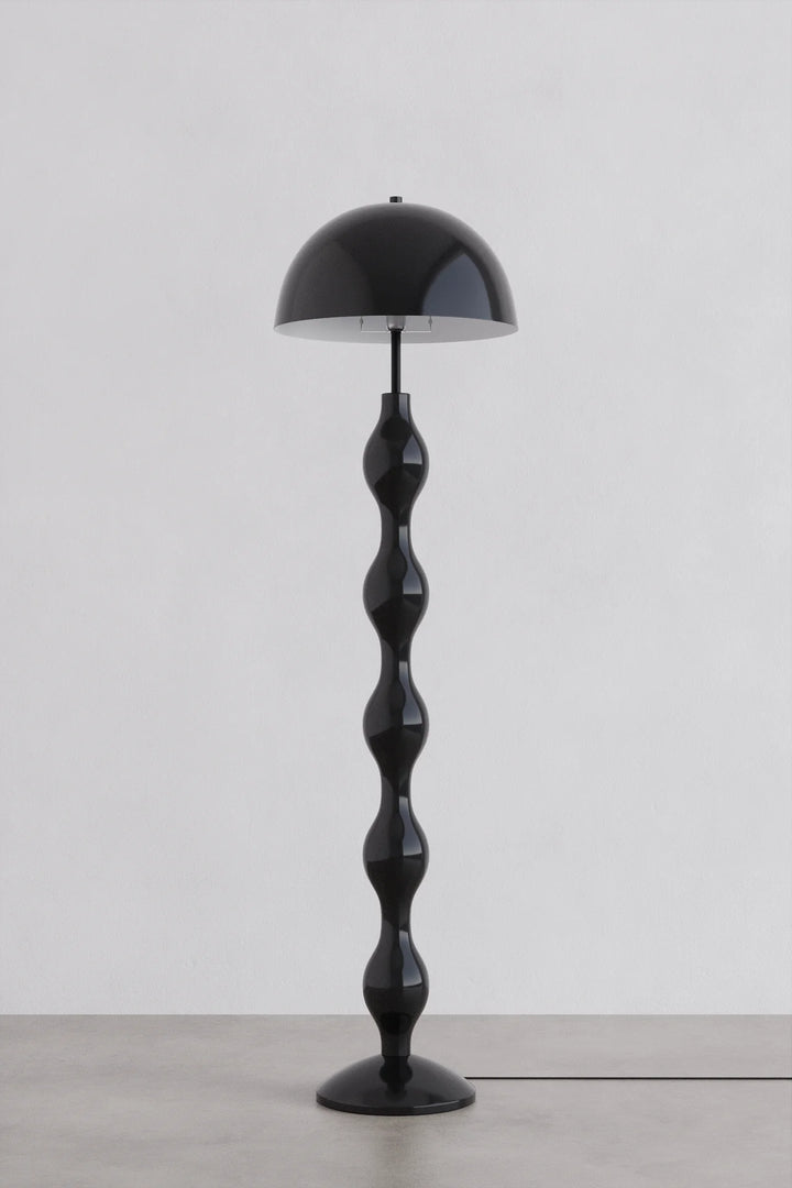 Black Curly Floor Lamp