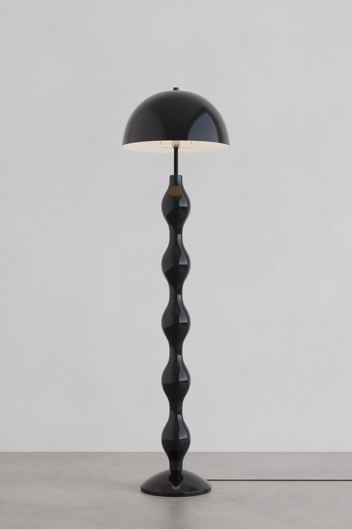 Black Curly Floor Lamp